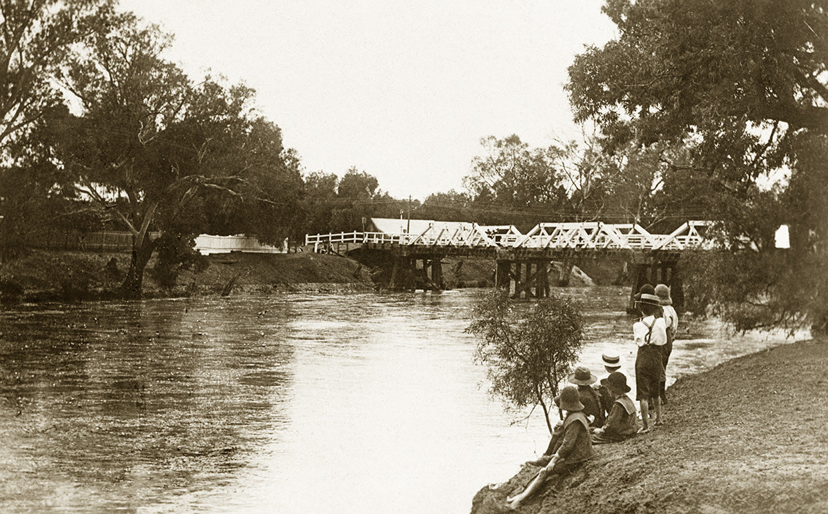 Castlereagh River, Coonamble NSW Australia 1908