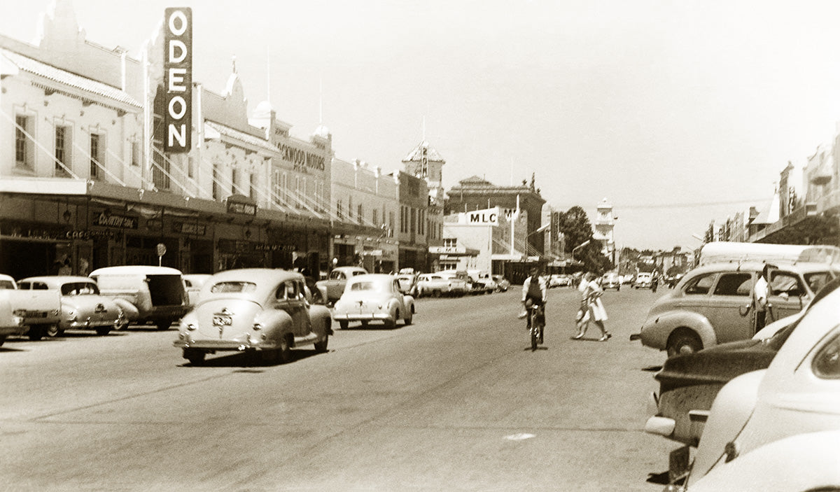 Auburn Street, Goulburn NSW Australia 1950s