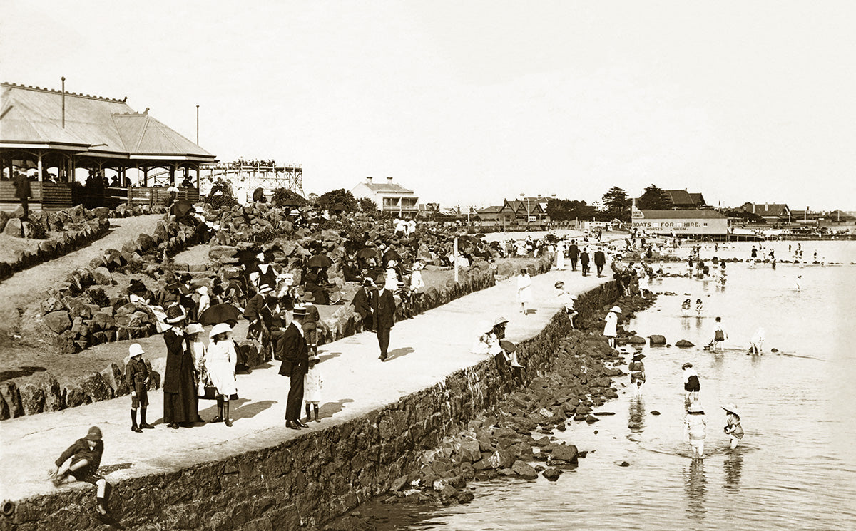 The Rockery - St. Kilda Beach, St. Kilda VIC Australia 1920s
