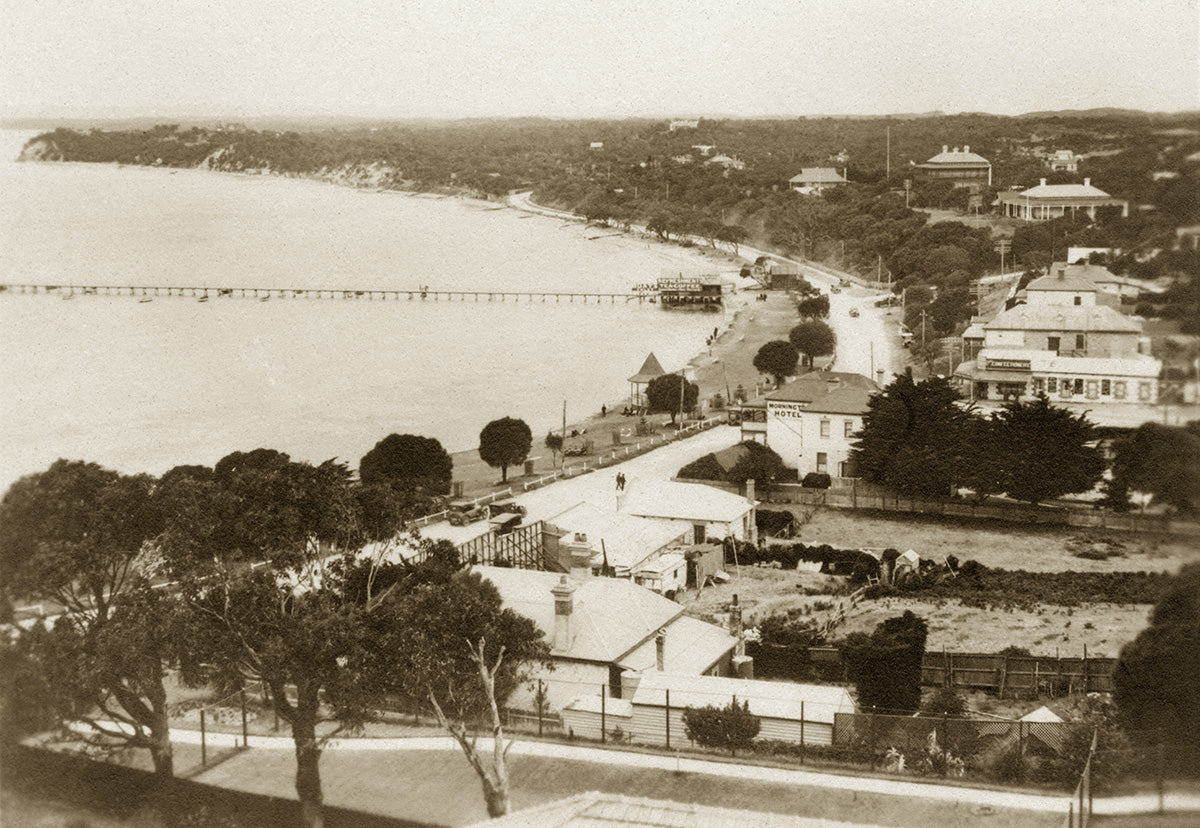 General View Of Bay - Beach Esplanade, Sorrento VIC c.1930