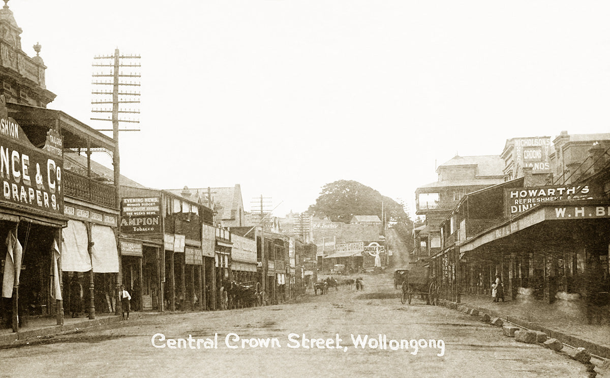 Crown Street, Wollongong NSW Australia 1900s