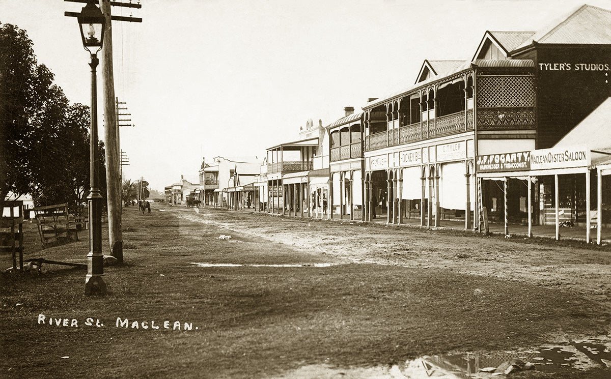 River Street, Maclean NSW Australia 1900s