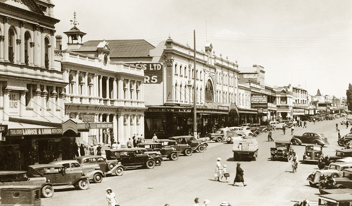 Summer Street - Looking West, Orange NSW Australia 1930s