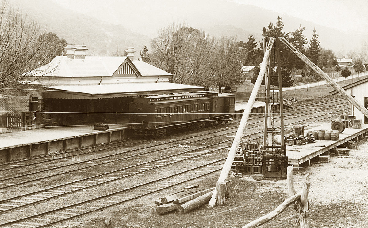 Railway Station, Bright VIC Australia c.1900