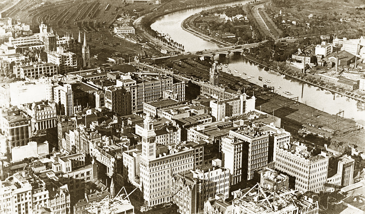 General View From The Air, Melbourne VIC Australia 1930s