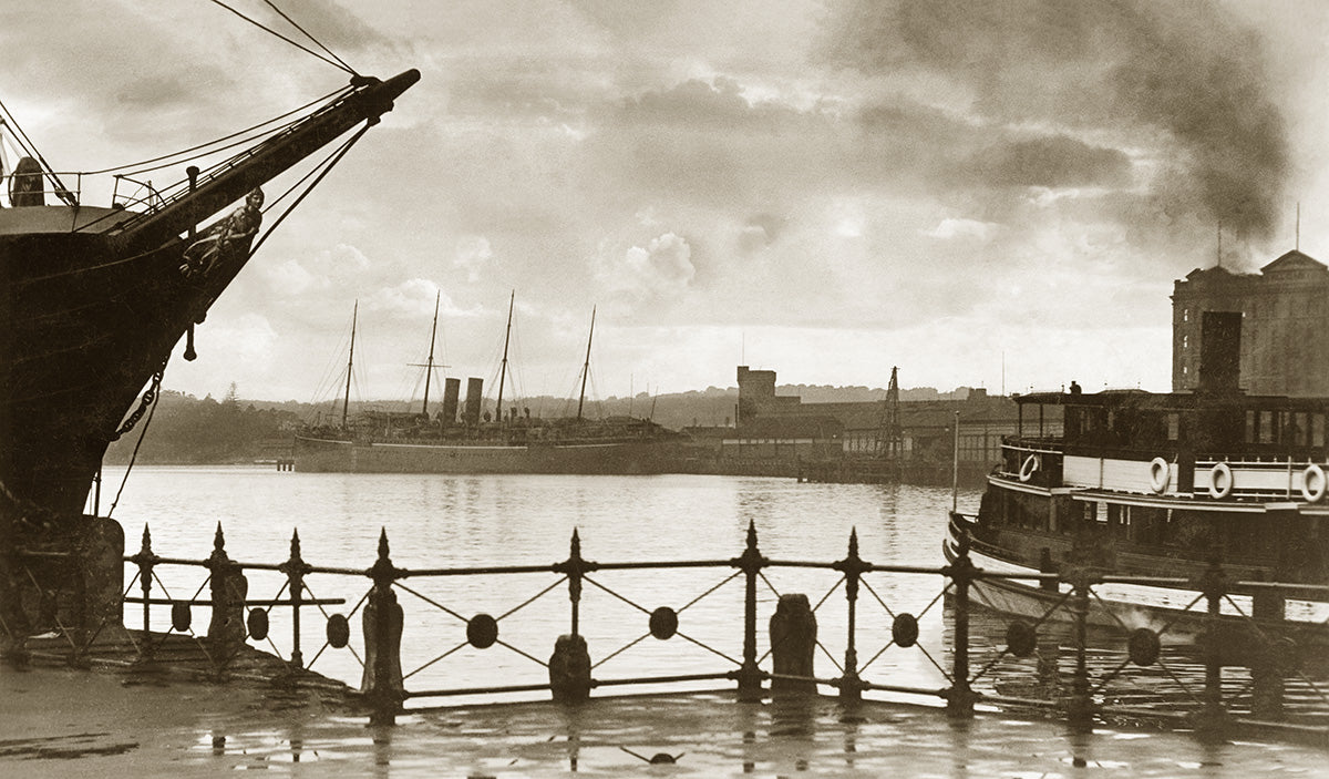 Circular Quay - A Winter Daybreak, Sydney NSW Australia 1904