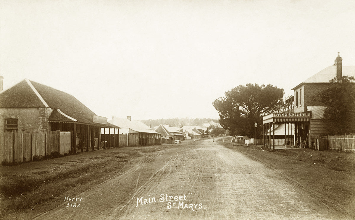 Main Street, St. Marys NSW Australia c.1895