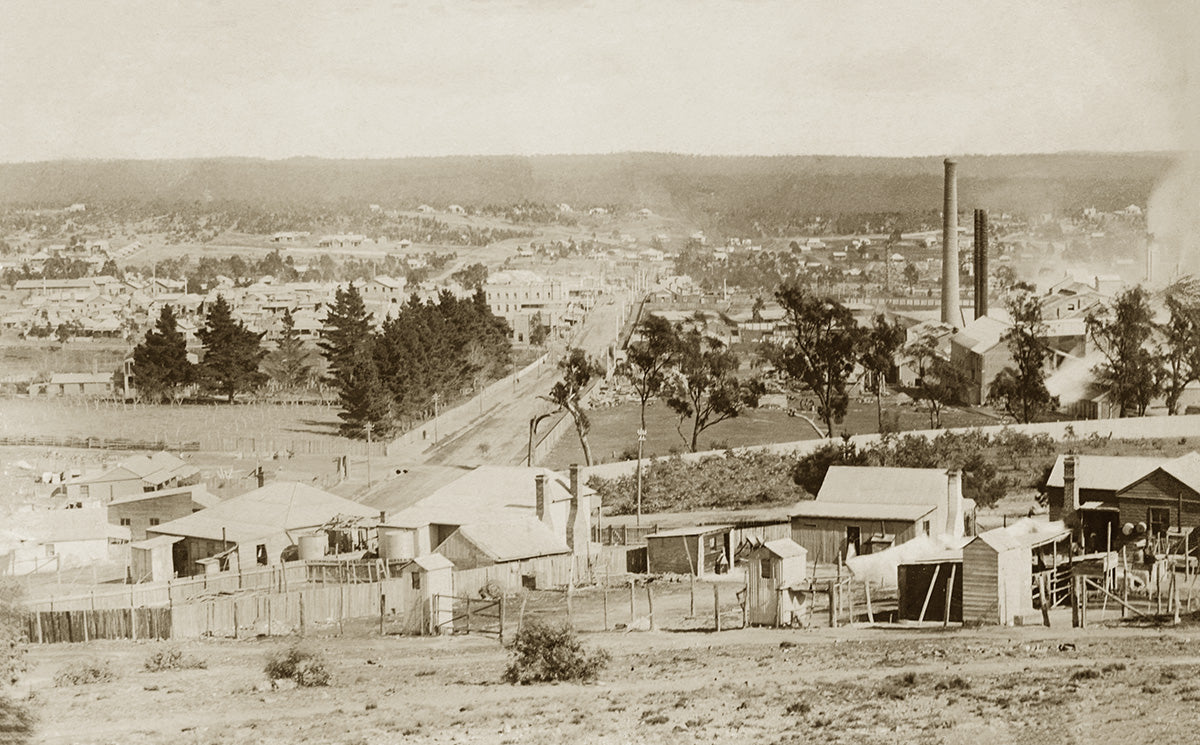 Aerial View, Portland NSW Australia 1910s