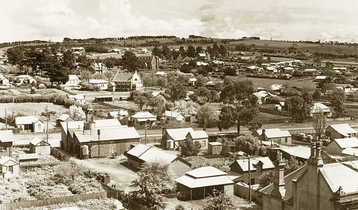 View From The Clock Tower, Camperdown VIC Australia 1920s