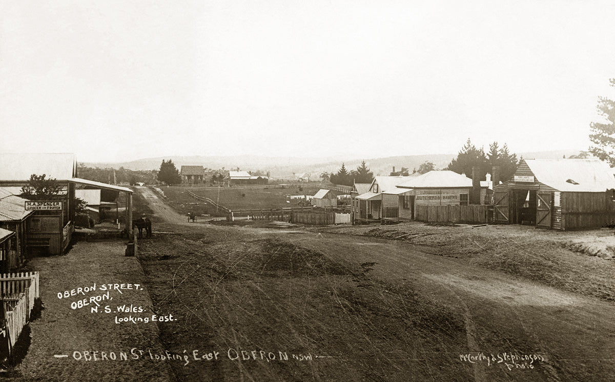 Oberon Street - Looking East, Oberon NSW Australia c.1910