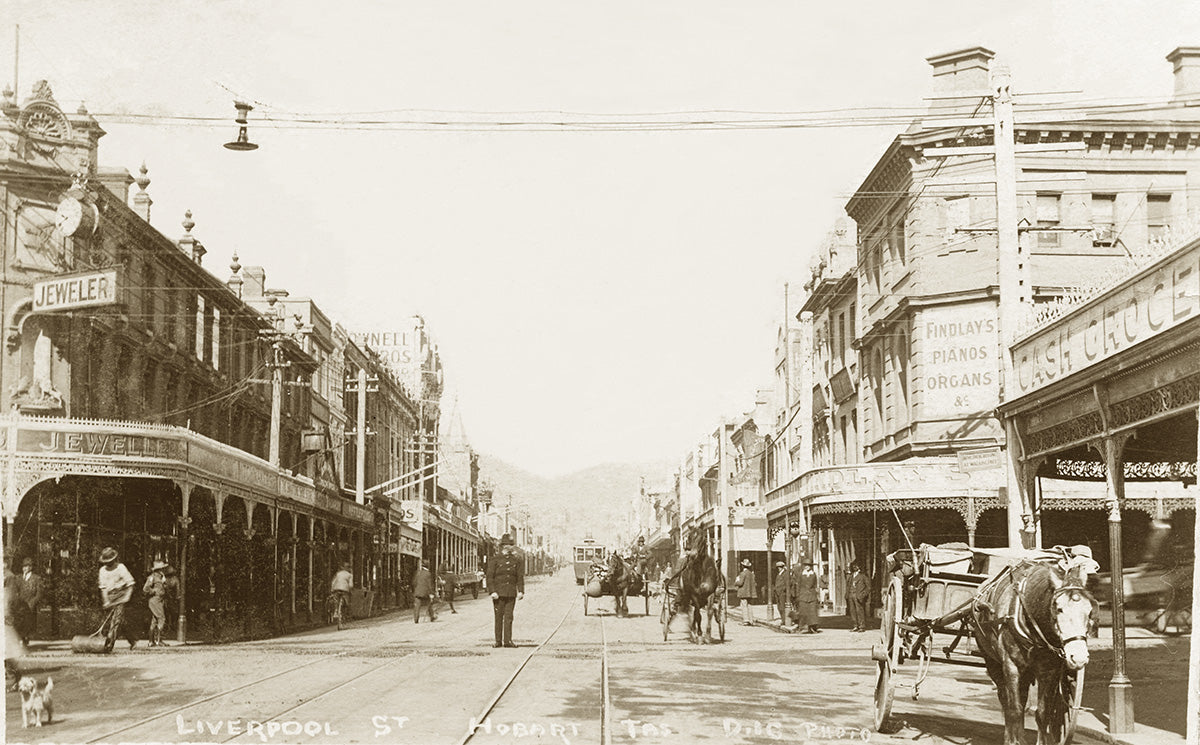 Liverpool Street, Hobart TAS Australia 1900s