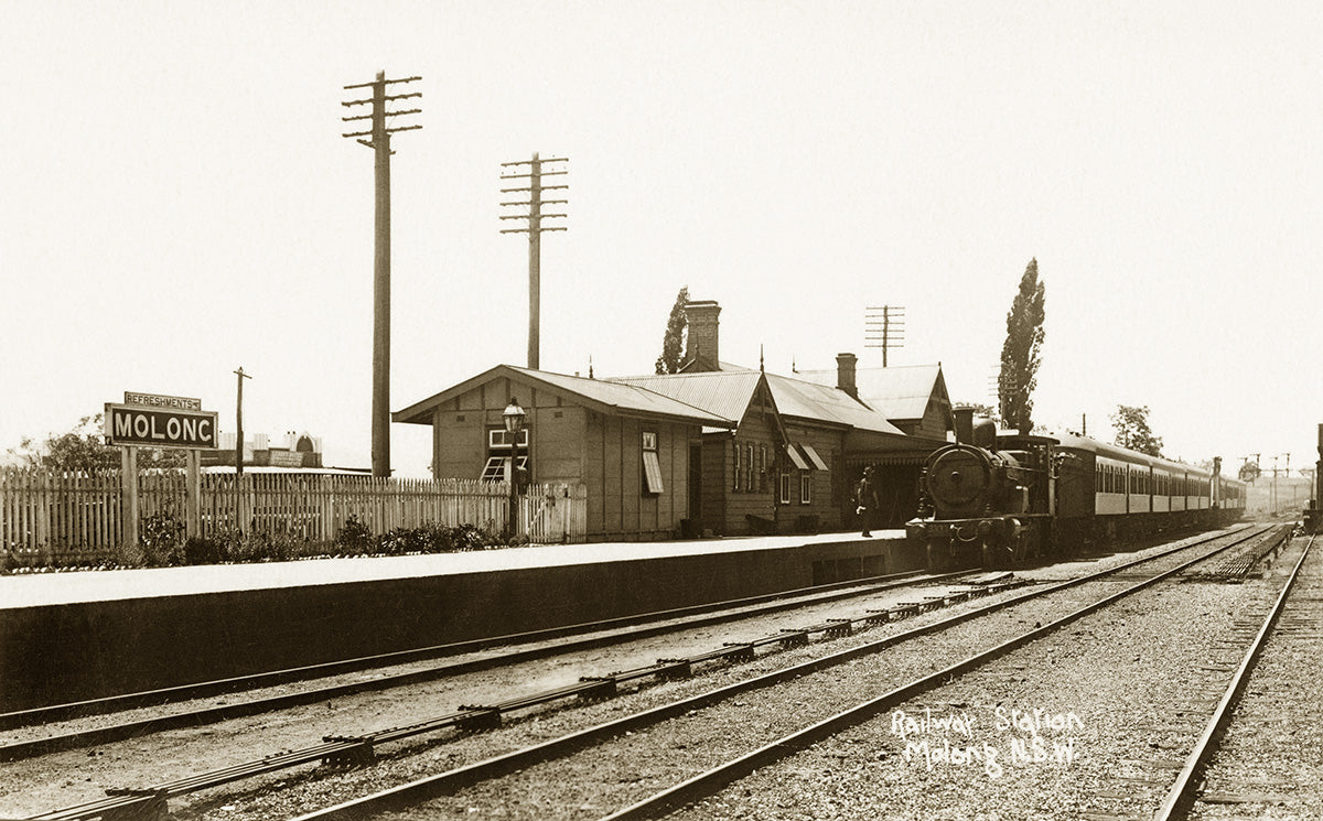 Railway Station, Molong NSW Australia 1920s