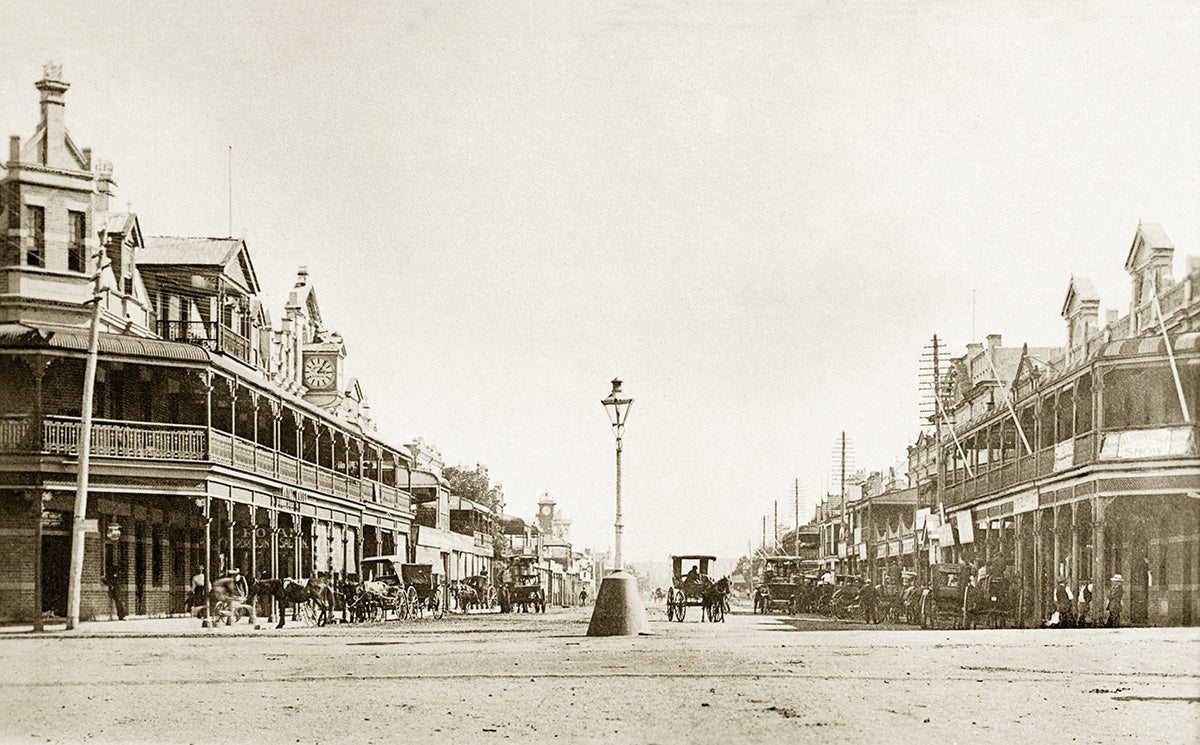 Molesworth Street - Looking South, Lismore NSW Australia c.1897