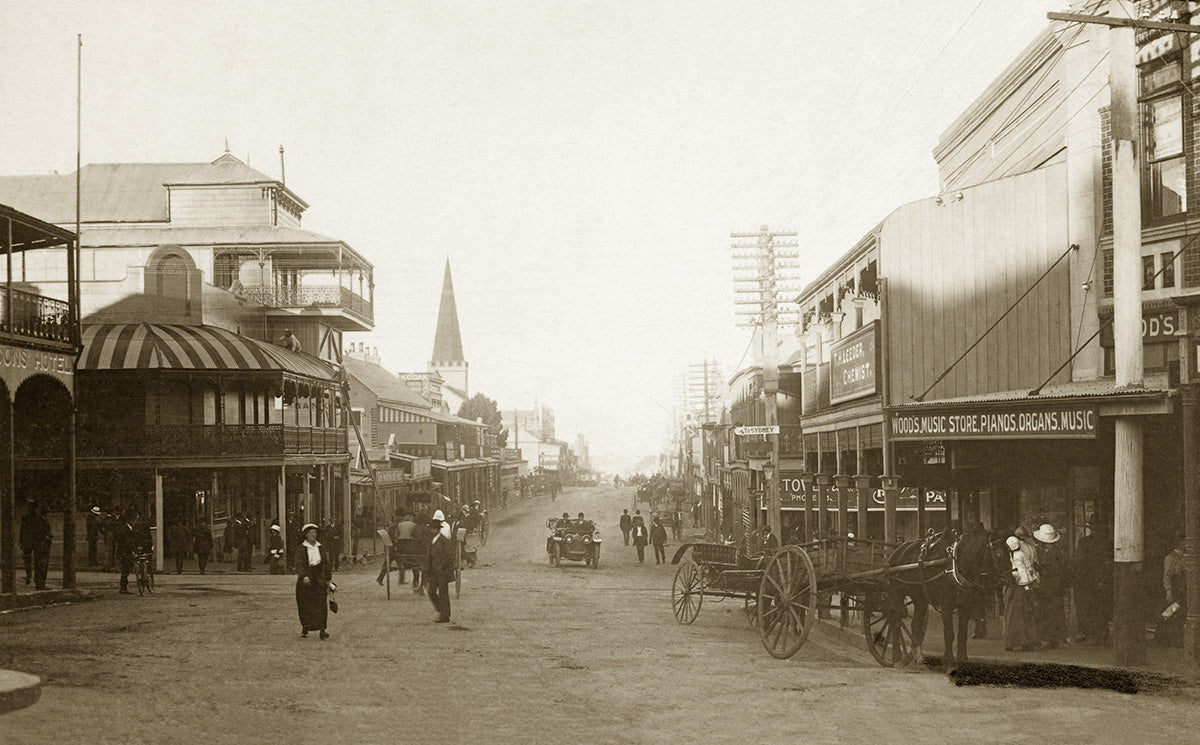 Upper Crown Street, Wollongong NSW Australia 1910s