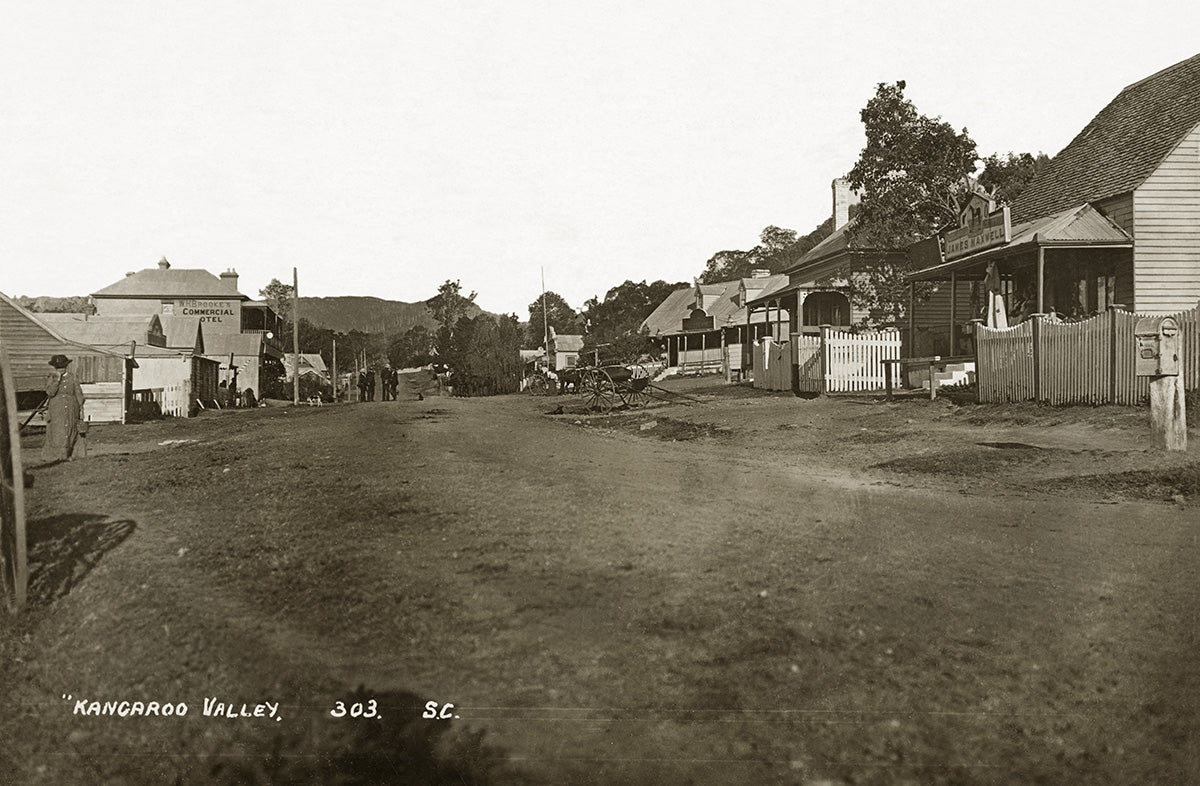 Main Street, Kangaroo Valley NSW Australia 1900s
