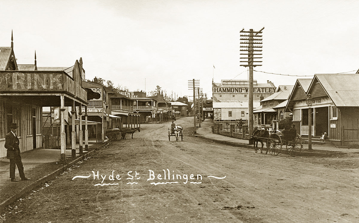 Hyde Street, Bellingen NSW Australia c.1910