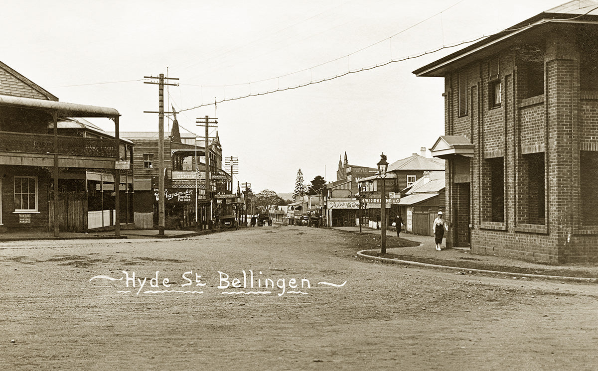 Hyde Street, Bellingen NSW Australia 1910s