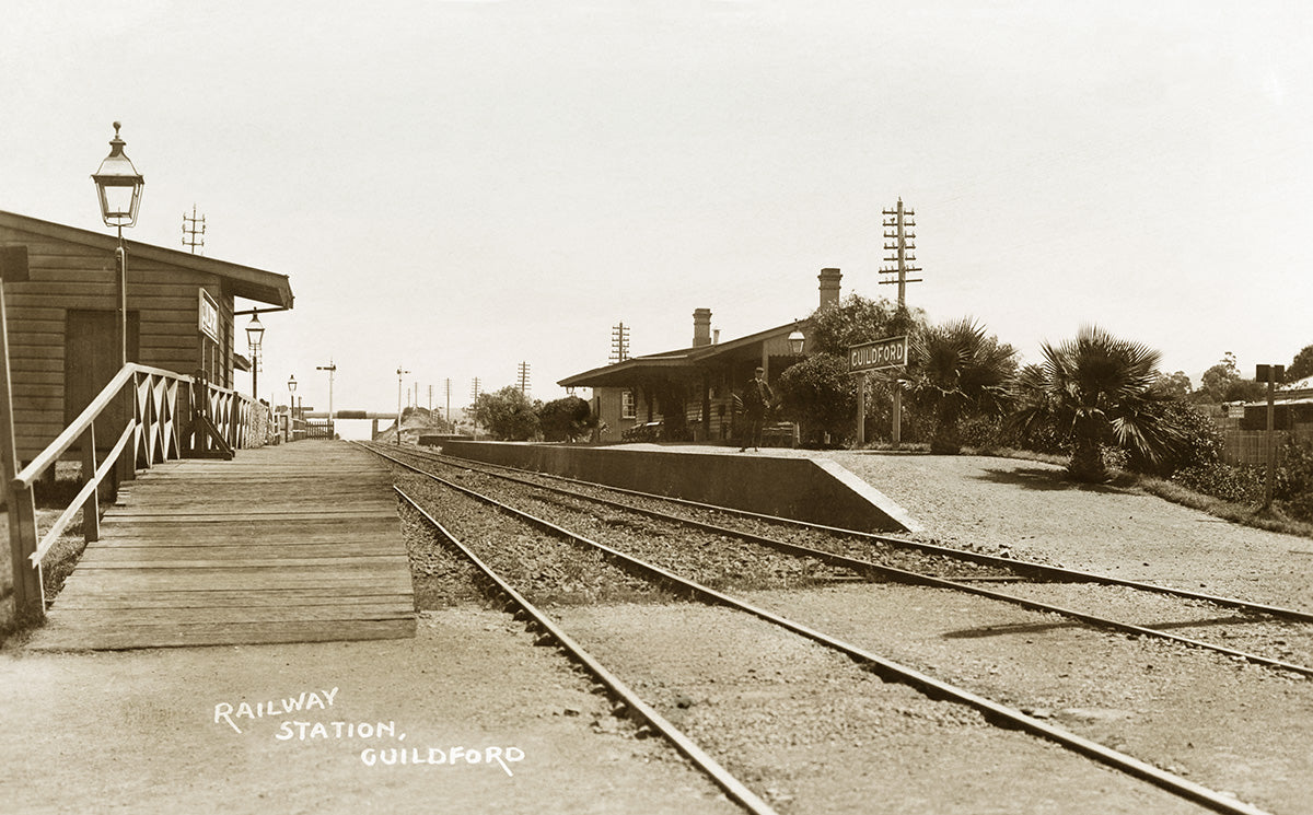 Railway Station, Guildford NSW Australia 1907