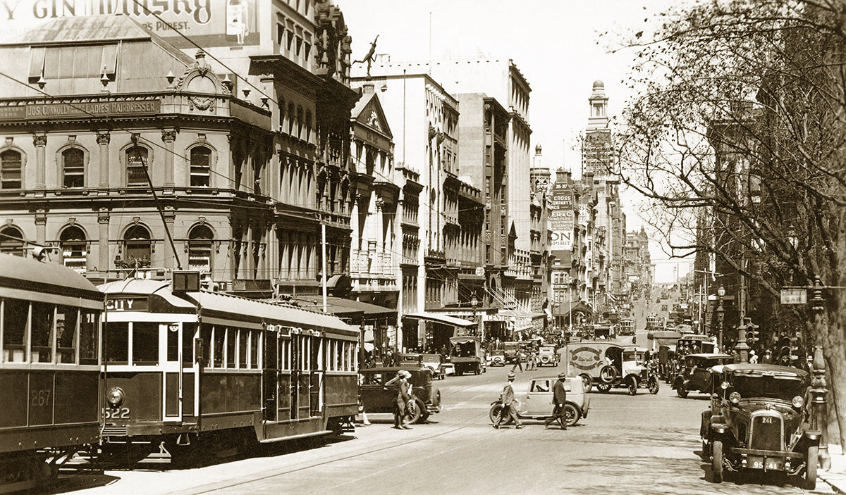 Collins Street, Melbourne VIC Australia c.1930