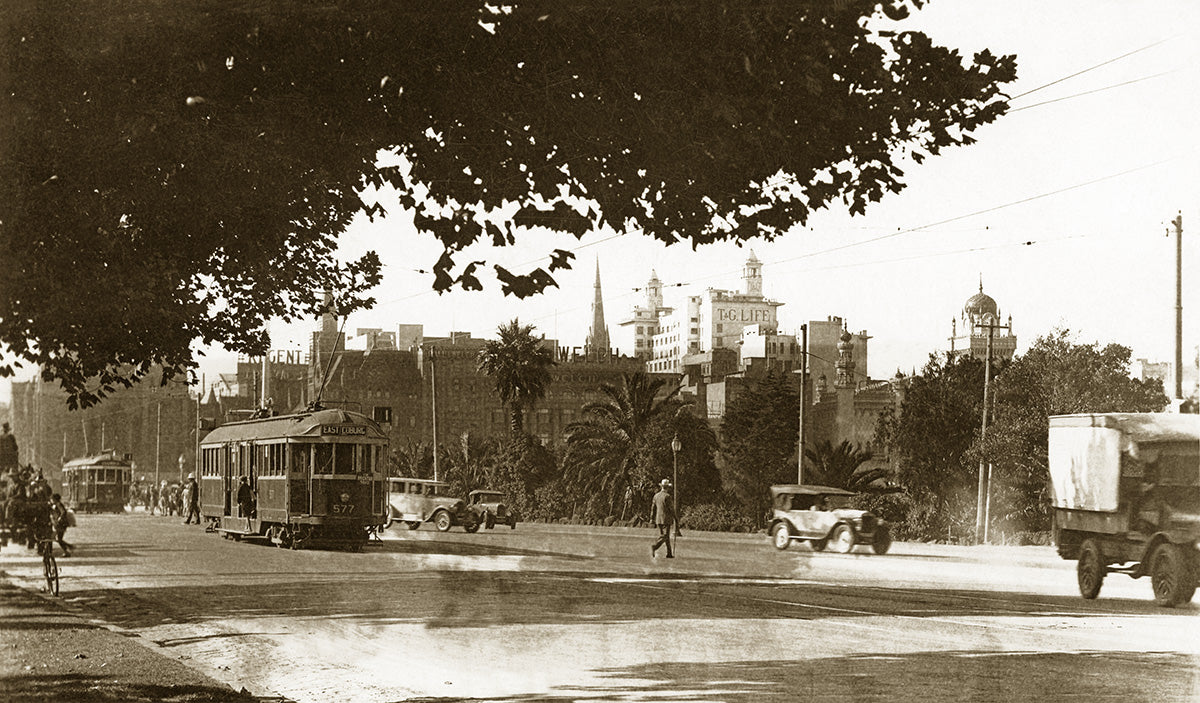St. Kilda Road, Melbourne VIC Australia c.1930