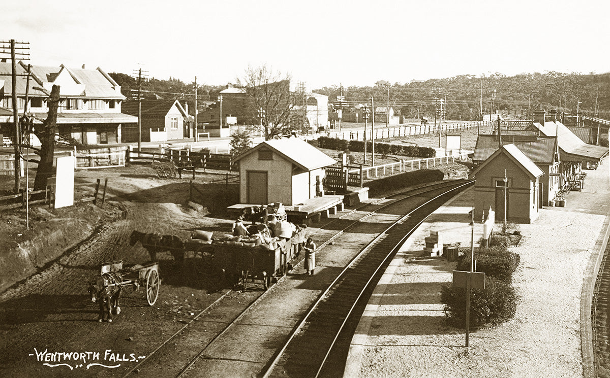 Railway Station, Wentworth Falls NSW Australia c.1910