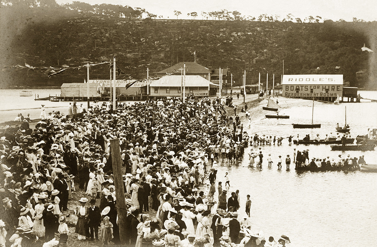 The Spit Aquatic Carnival - Middle Harbour, Mosman NSW Australia 1900s