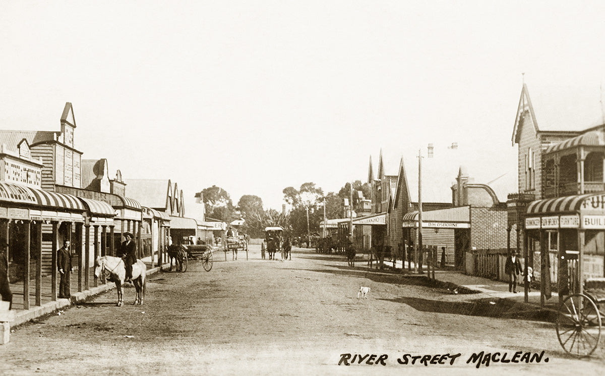 River Street, Maclean NSW Australia c.1900