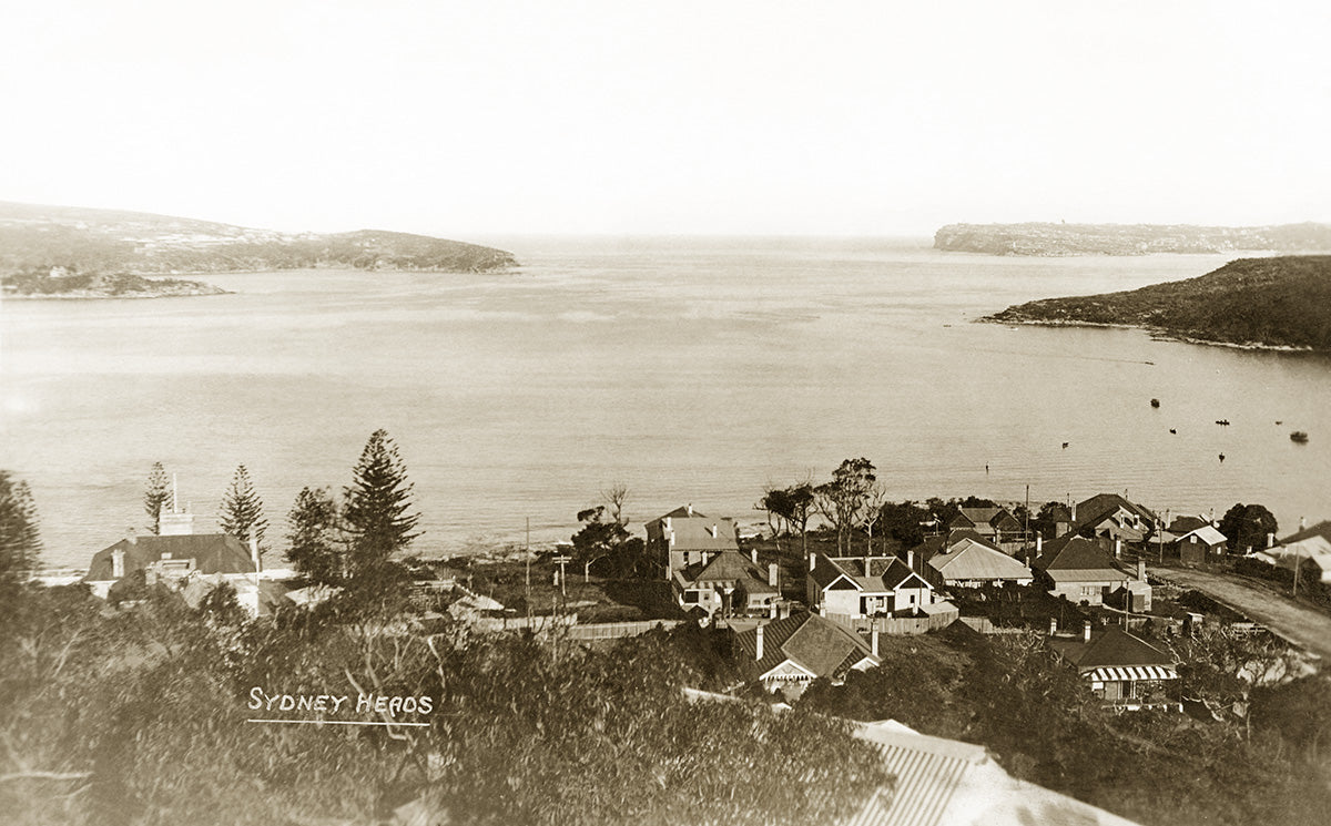 Sydney Heads From Fairlight, Manly NSW Australia 1921