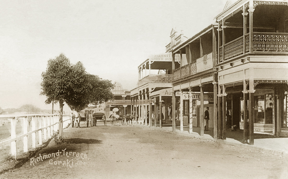 Richmond Terrace, Coraki NSW Australia c.1904