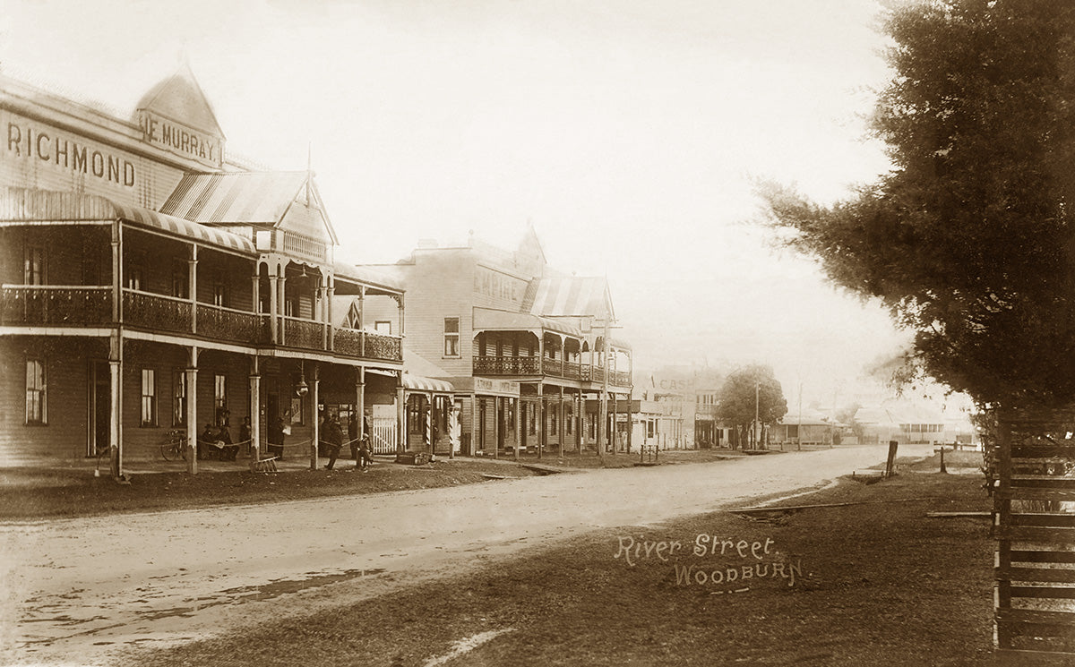 River Street, Woodburn NSW Australia c.1904