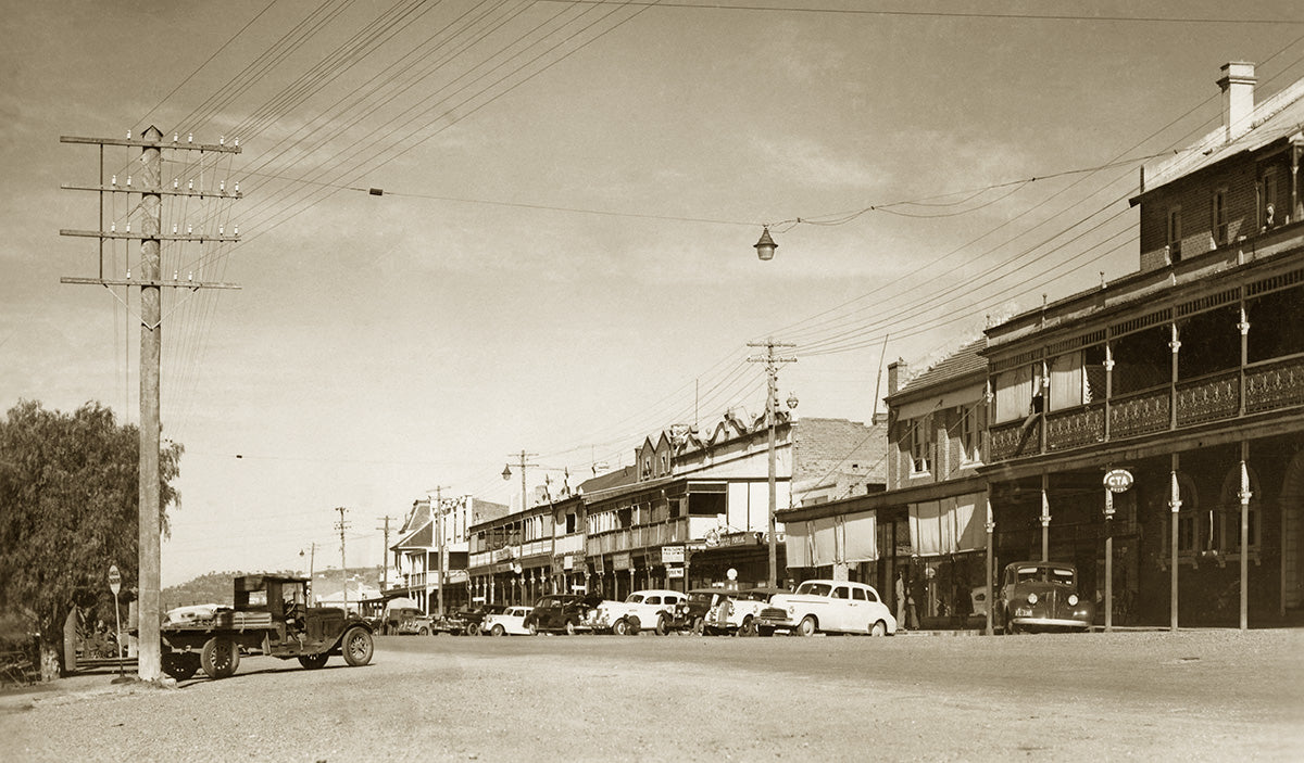 George Street, Quirindi NSW Australia 1940s