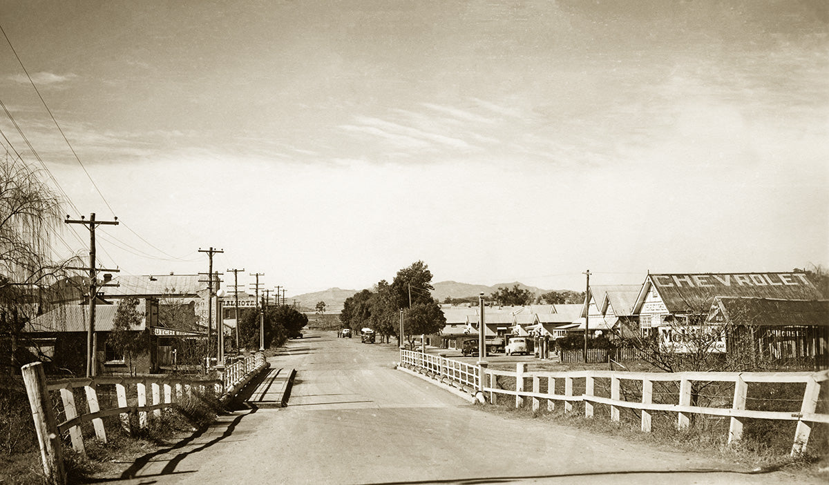 Henry Street, Quirindi NSW Australia 1930s