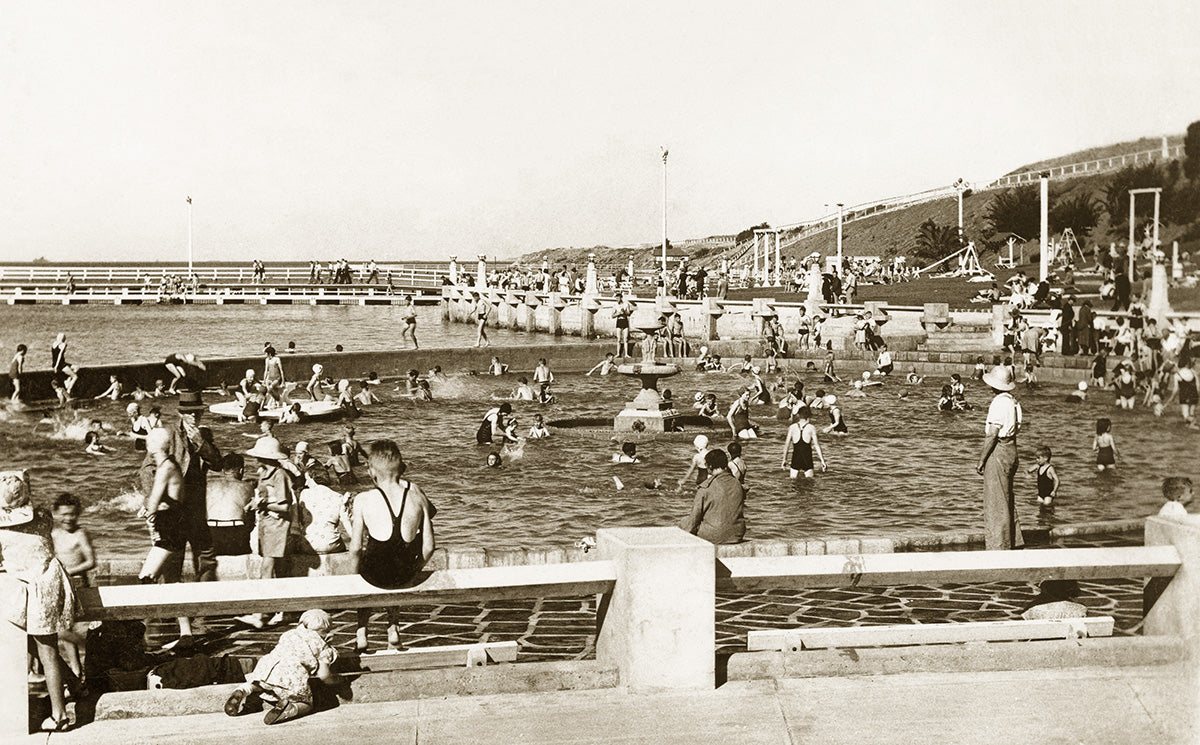 Eastern Beach Swimming Pool, Geelong VIC Australia 1930s