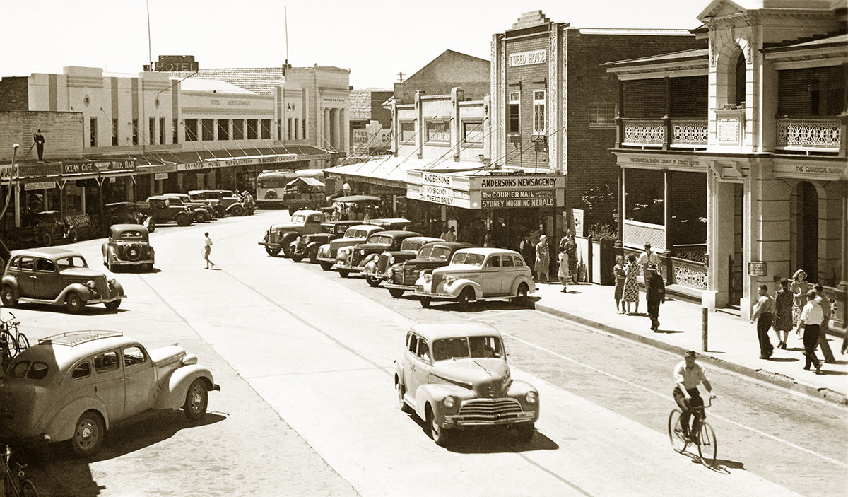 Main Street Showing Bryants Hotel, Murwillumbah NSW Australia c.1950