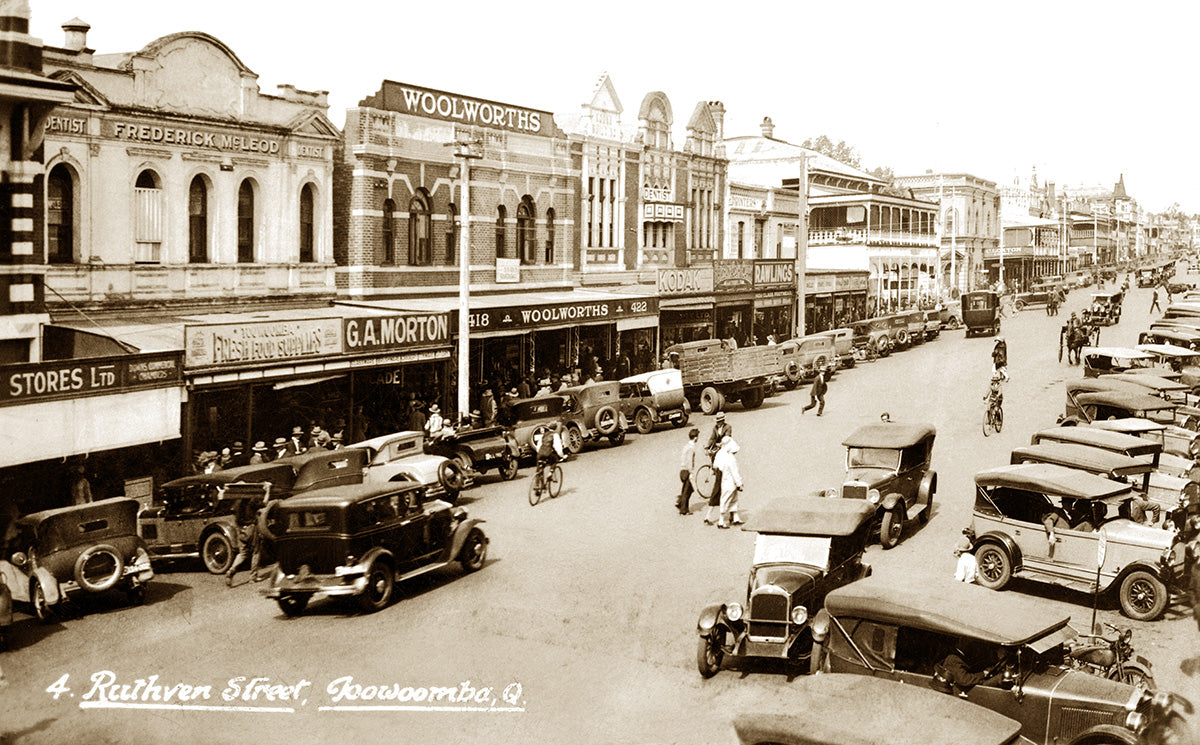 Ruthven Street, Toowoomba QLD Australia c.1930