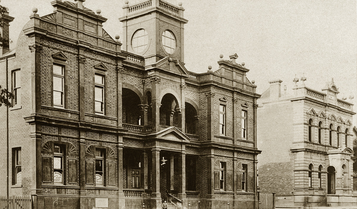 Town Hall And School Of Mines, Castlemain VIC Australia c.1900