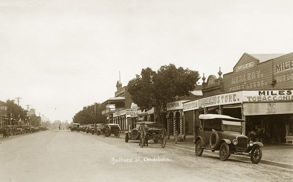 Bathurst Street, Condobolin NSW Australia 1920s