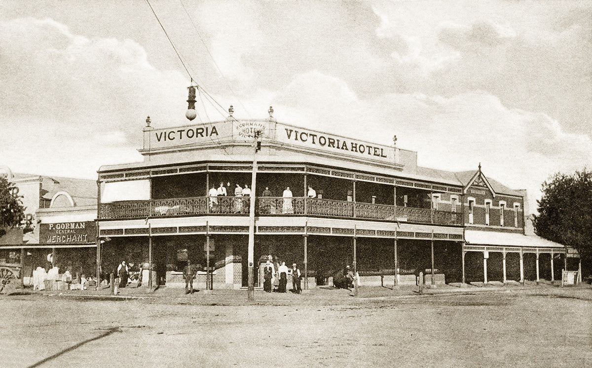 Victoria Hotel, Rochester VIC Australia 1900s