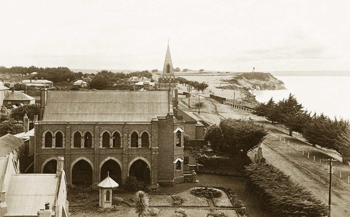 Looking Towards Lighthouse Bluff, Portland VIC Australia 1920s