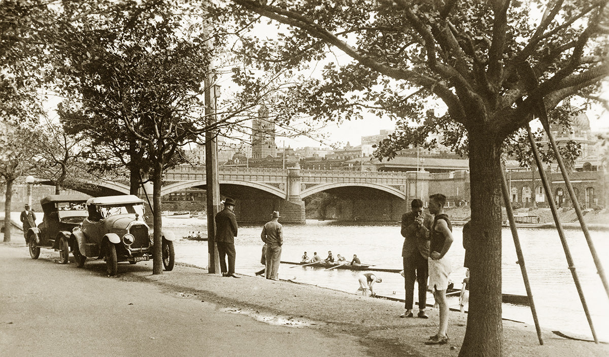 Princes Bridge, Melbourne VIC Australia c.1928