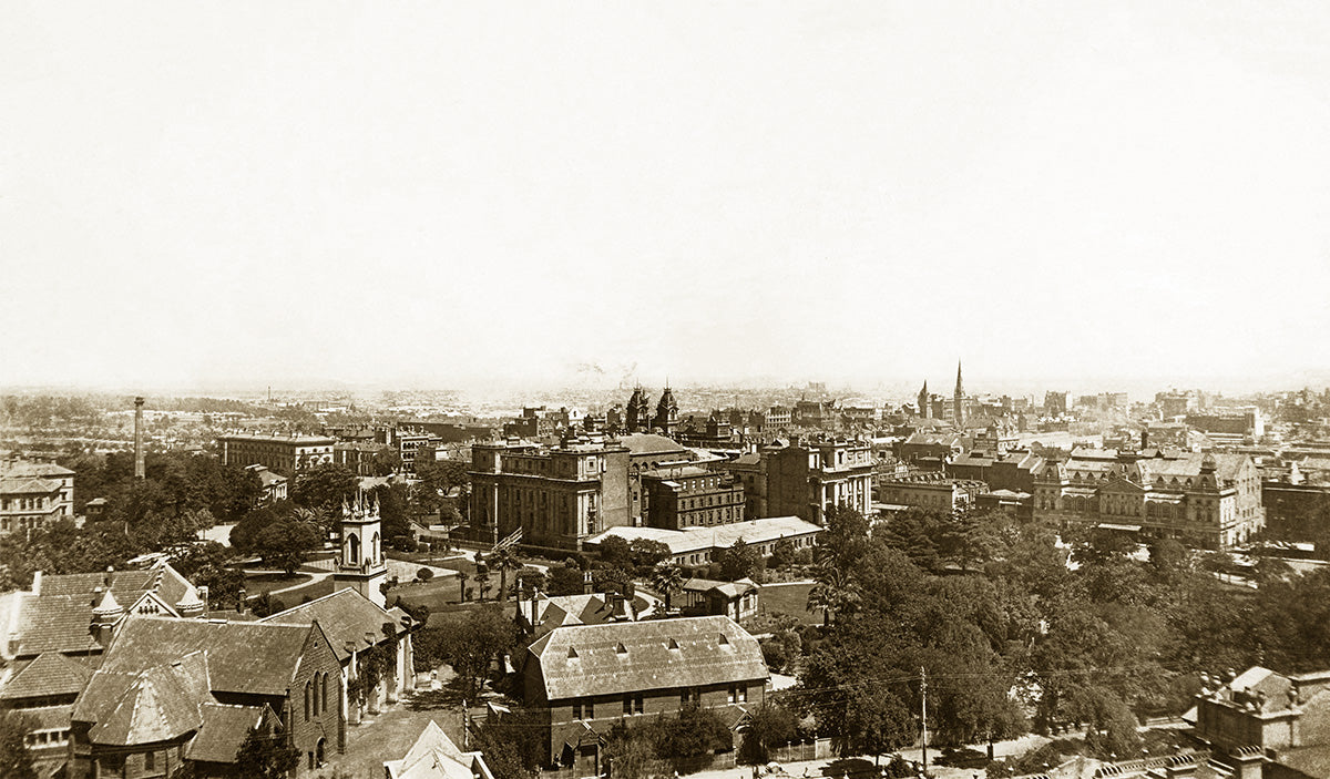 Aerial View From Metropolitan Fire Station, Melbourne VIC Australia c.1929