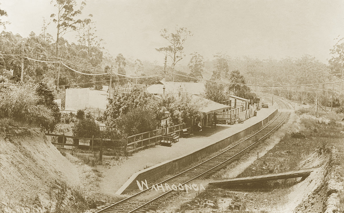 Railway Station, Wahroonga NSW Australia c.1897