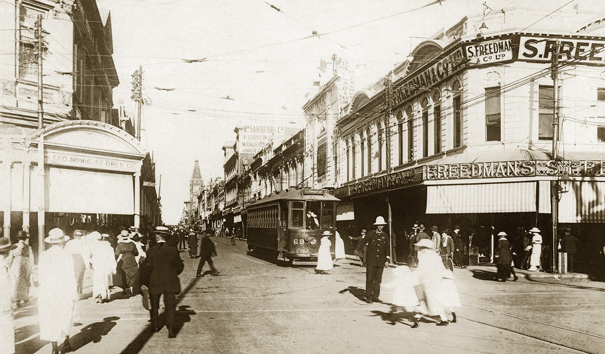 Hay Street - Looking East, Perth WA Australia 1920s
