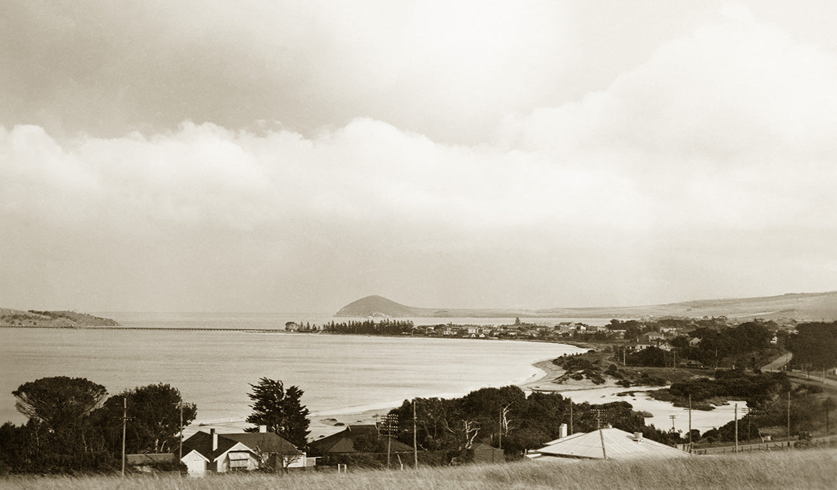 From Ascanius Hill, Encounter Bay SA Australia 1930s