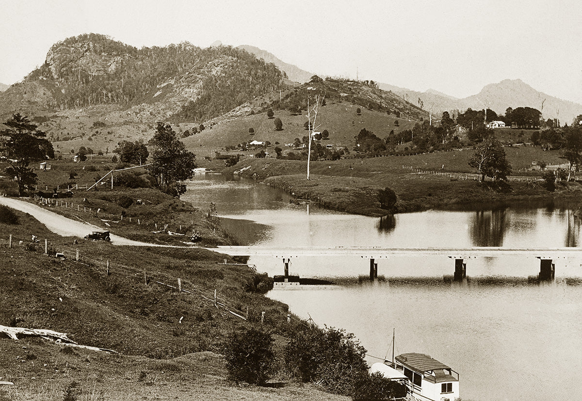 General View And Camping Reserve, Yamba NSW Australia 1940s
