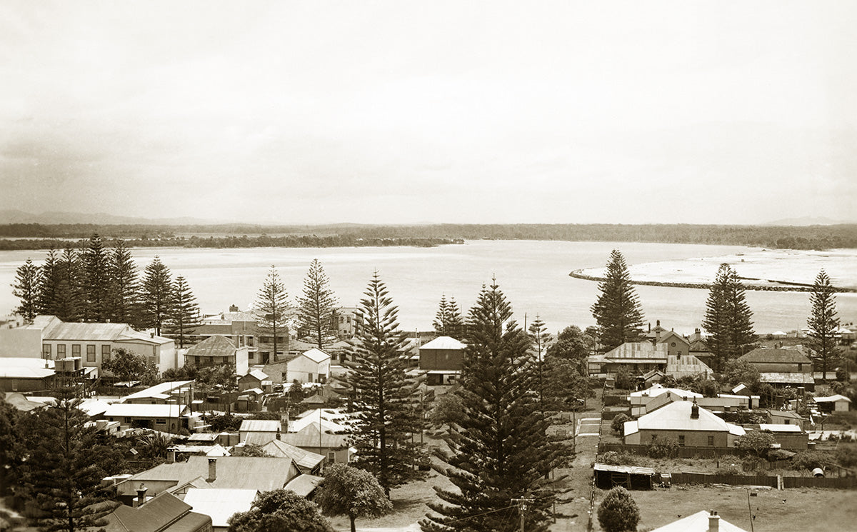General View From Church Tower, Port Macquarie NSW Australia 1930s