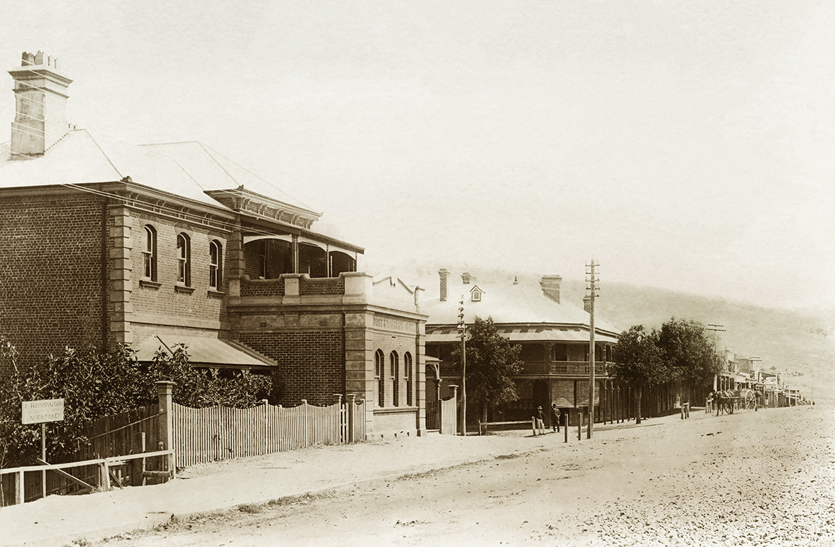 Sheridan Street And Post Office, Gundagai NSW Australia c.1907