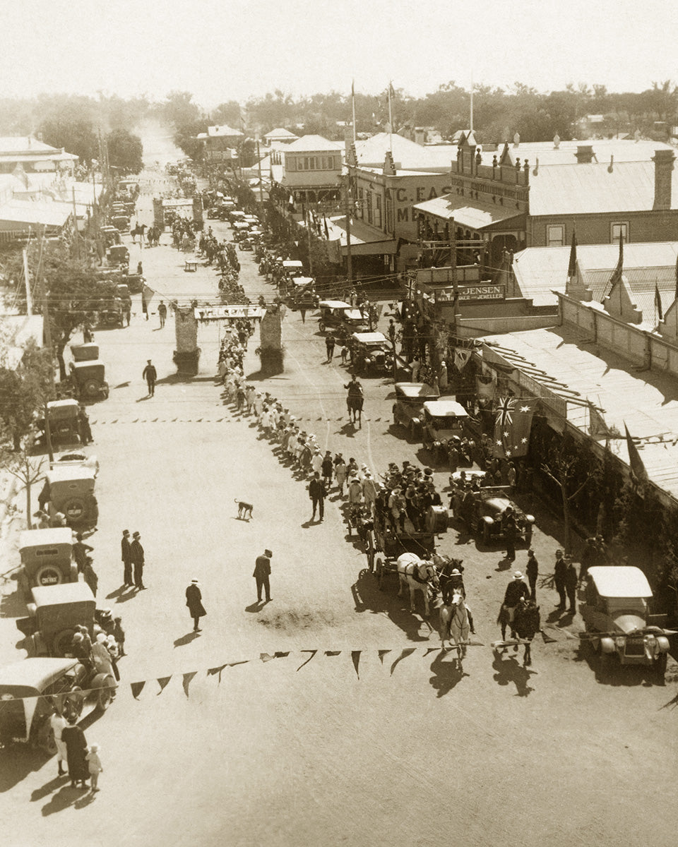Procession On The Main Street, Coonamble NSW Australia 1925