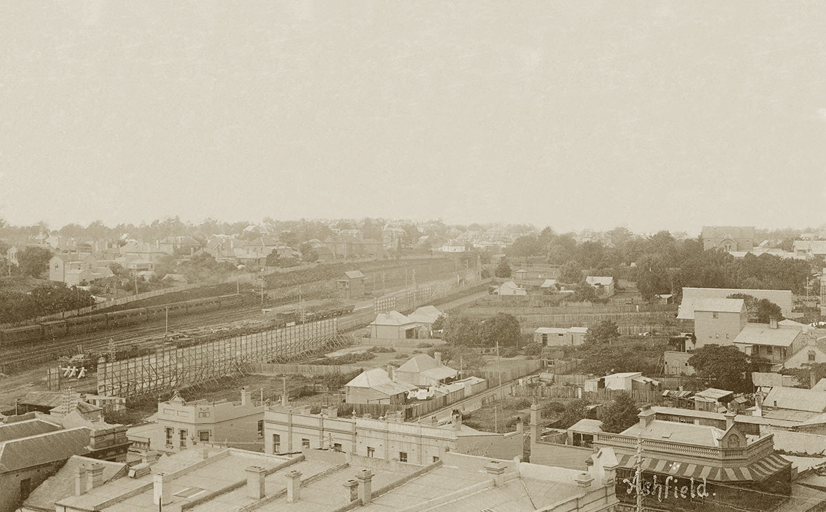 Aerial View, Ashfield NSW Australia c.1897