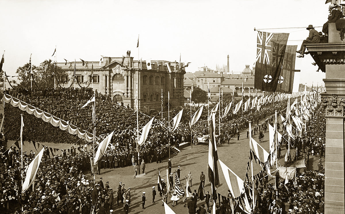 Peace Day On Macquarie Street, Sydney NSW Australia 1919